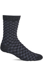 Charger l'image dans la galerie, Women's Polka Posh | Essential Comfort Socks Essential Comfort Sockwell S/M Charcoal
