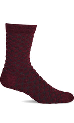 Charger l'image dans la galerie, Women's Polka Posh | Essential Comfort Socks Essential Comfort Sockwell S/M Cranberry 
