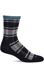Load image into Gallery viewer, Women's Big Plaid | Essential Comfort Socks Essential Comfort Sockwell S/M Black 
