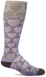 Load image into Gallery viewer, Women&#39;s Heart Throb | Moderate Graduated Compression Socks - Merino Wool Lifestyle Compression - Sockwell
