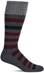 Load image into Gallery viewer, Men&#39;s Rugby | Moderate Graduated Compression Socks Lifestyle Compression Sockwell M/L Charcoal 
