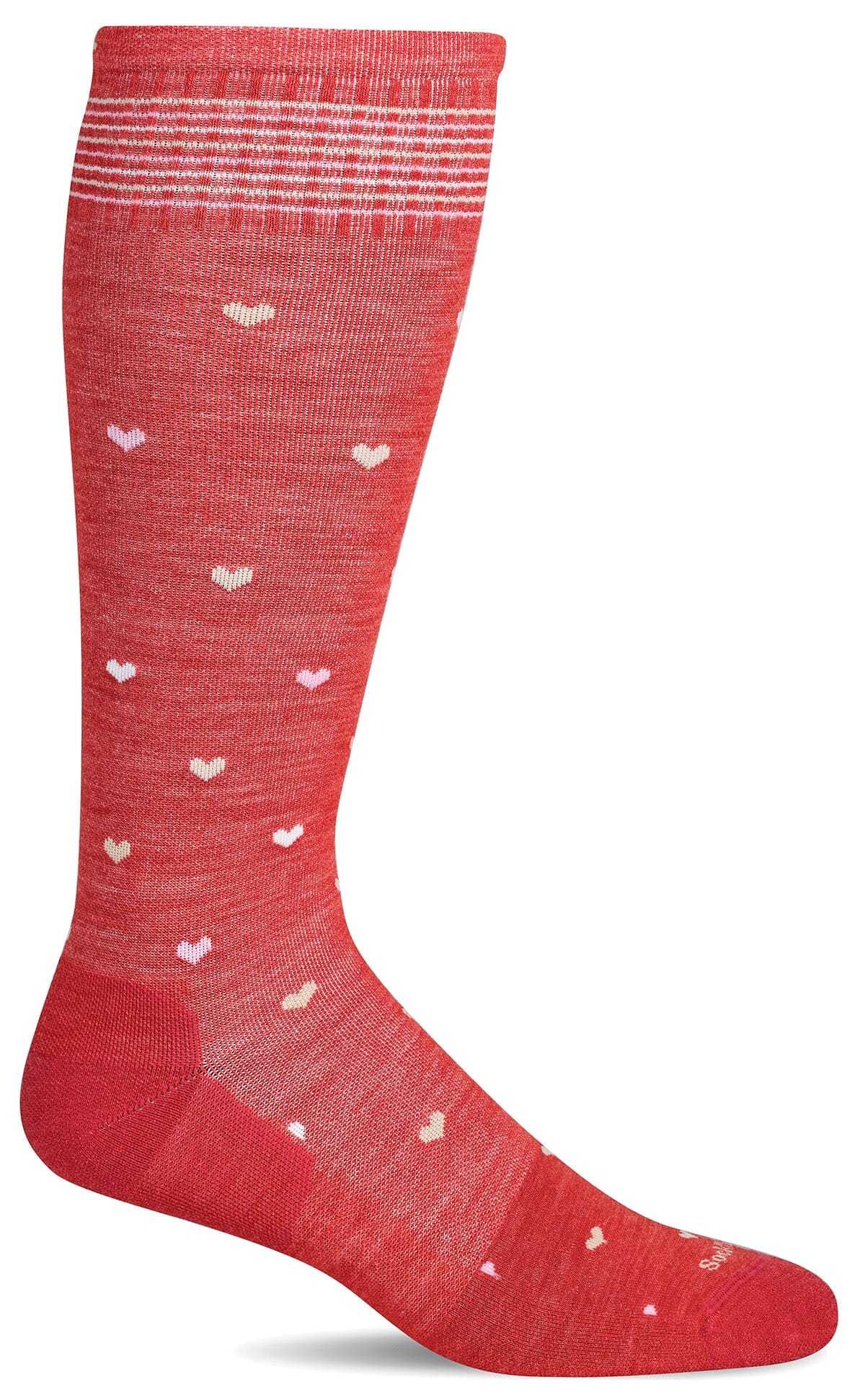 Women's Full Heart | Moderate Graduated Compression Socks | Wide Calf Fit - Merino Wool Lifestyle Compression - Sockwell