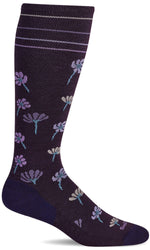 Charger l'image dans la galerie, Women's Field Flower | Moderate Graduated Compression Socks Lifestyle Compression Sockwell S/M Blackberry 
