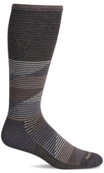 Load image into Gallery viewer, Men's Geo Jim | Moderate Graduated Compression Socks Lifestyle Compression Sockwell M/L Mushroom 
