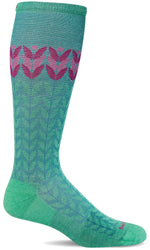 Charger l&#39;image dans la galerie, Women&#39;s Bean Stalk | Moderate Graduated Compression Socks Lifestyle Compression Sockwell S/M Spearmint 
