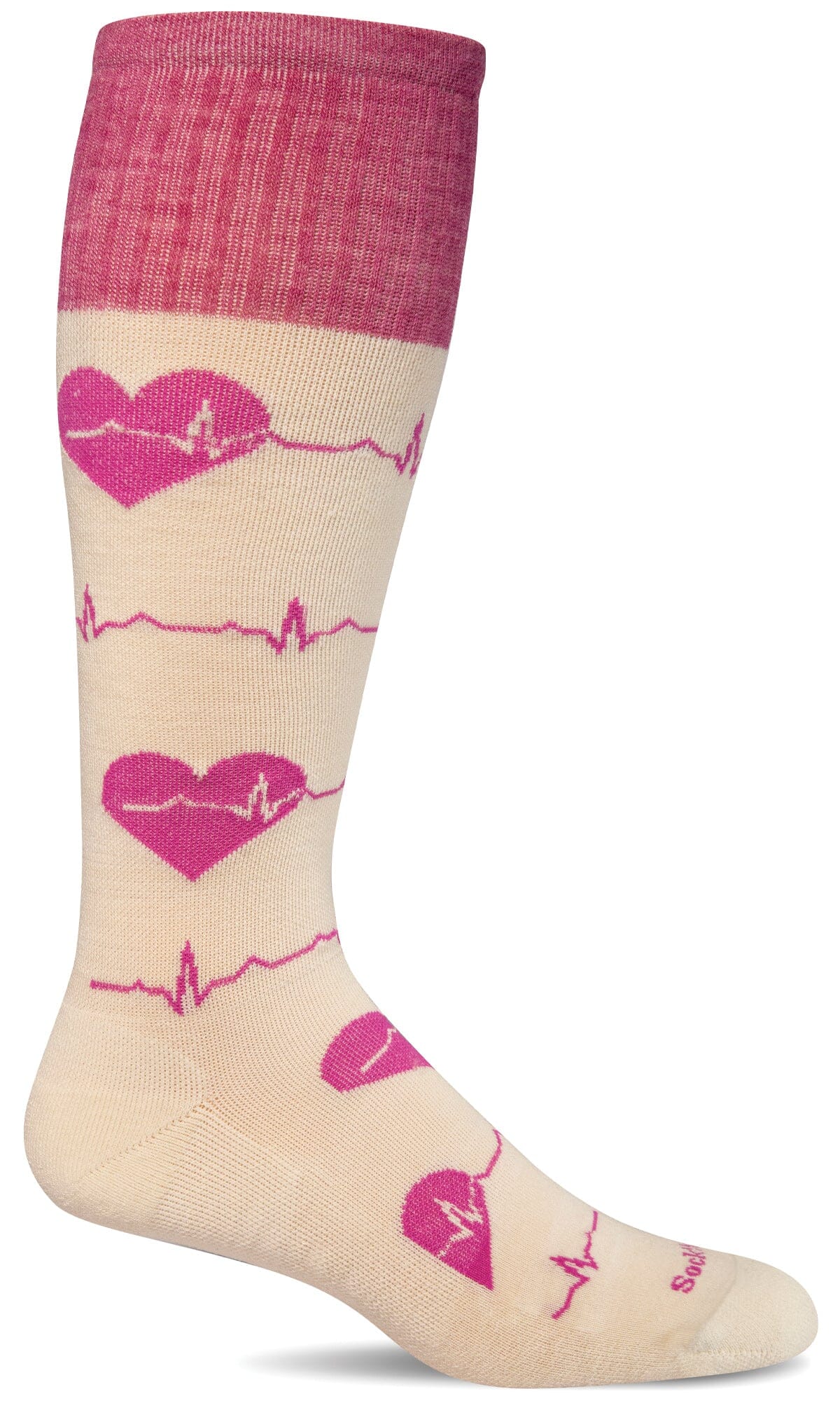 Women's Heartbeat | Moderate Graduated Compression Socks - Merino Wool Lifestyle Compression - Sockwell