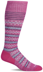 Load image into Gallery viewer, Women's Mini Fairisle | Moderate Graduated Compression Socks - Merino Wool Lifestyle Compression - Sockwell

