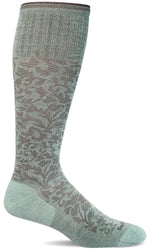 Charger l&#39;image dans la galerie, Women&#39;s Damask | Moderate Graduated Compression Socks - Merino Wool Lifestyle Compression - Sockwell
