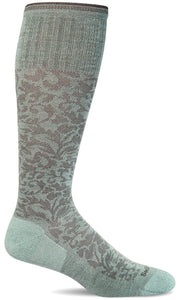 Women's Damask | Moderate Graduated Compression Socks - Merino Wool Lifestyle Compression - Sockwell