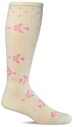 Charger l&#39;image dans la galerie, Women&#39;s In Flight Fun | Moderate Graduated Compression Socks Lifestyle Compression Sockwell S/M Natural 

