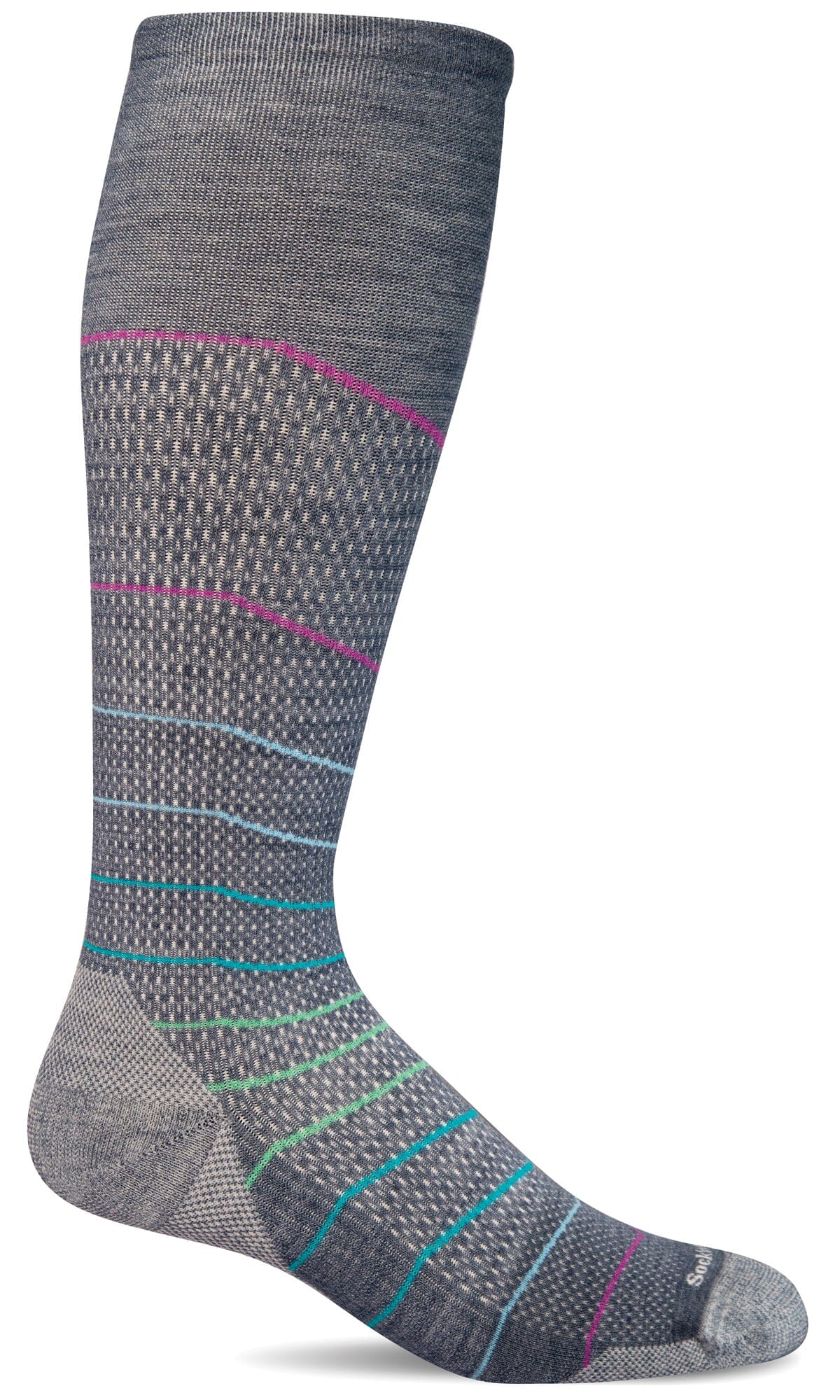 Women's Interval Knee High | Firm Graduated Compression Socks Sockwell S/M Denim 