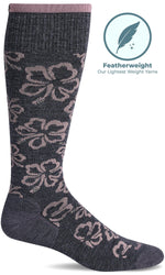 Load image into Gallery viewer, Women's Featherweight Florista | Moderate Graduated Compression Socks Lifestyle Compression Sockwell S/M Denim 
