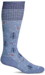 Load image into Gallery viewer, Women's Fox Play | Firm Graduated Compression Socks Lifestyle Compression Sockwell S/M Bluestone 
