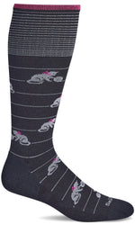 Load image into Gallery viewer, Women's Playful | Moderate Graduated Compression Socks Lifestyle Compression Sockwell S/M Black 
