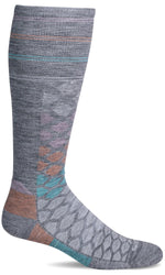 Load image into Gallery viewer, Women's The Edge Medium | Moderate Graduated Compression Socks Ski Compression Sockwell S/M Grey 
