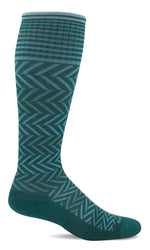 Charger l&#39;image dans la galerie, Women&#39;s Chevron | Moderate Graduated Compression Socks - Merino Wool Lifestyle Compression - Sockwell
