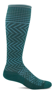 Women's Chevron | Moderate Graduated Compression Socks - Merino Wool Lifestyle Compression - Sockwell