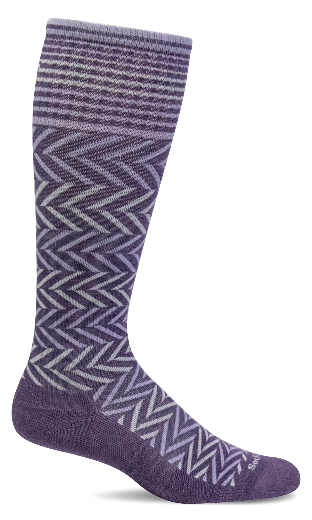 Women's Chevron | Moderate Graduated Compression Socks - Merino Wool Lifestyle Compression - Sockwell