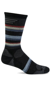 Men's Parks Twill Crew | Moderate Graduated Compression Socks - Merino Wool Sport Compression - Sockwell