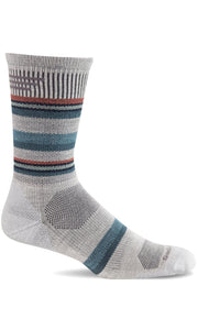 Men's Parks Twill Crew | Moderate Graduated Compression Socks - Merino Wool Sport Compression - Sockwell