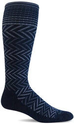 Charger l&#39;image dans la galerie, Women&#39;s Chevron | Moderate Graduated Compression Socks - Merino Wool Lifestyle Compression - Sockwell
