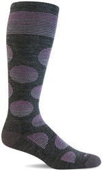 Charger l&#39;image dans la galerie, Women&#39;s Featherweight Dot | Moderate Graduated Compression Socks Lifestyle Compression Sockwell S/M Charcoal 
