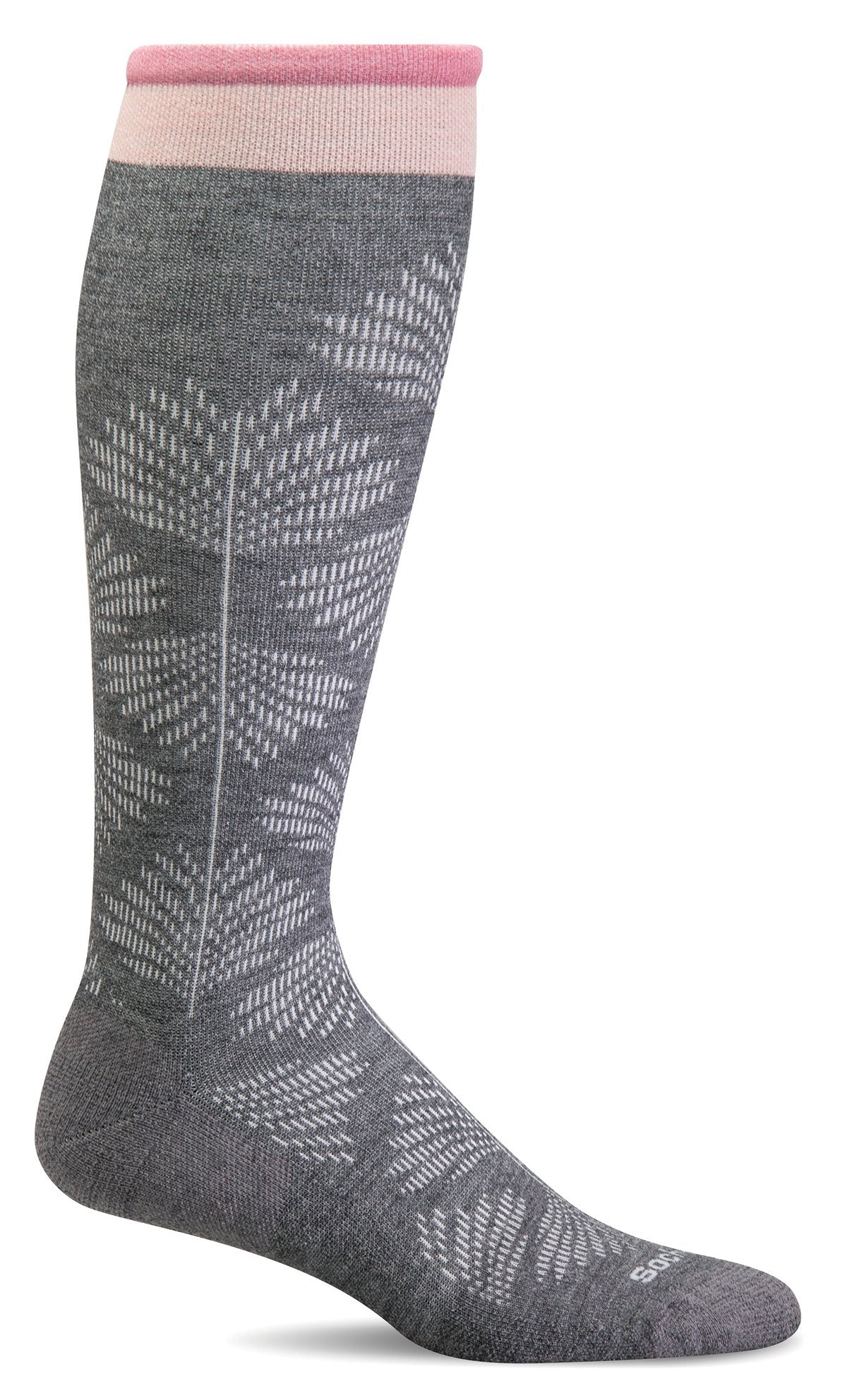 Women's Full Floral | Moderate Graduated Compression Socks - Merino Wool Lifestyle Compression - Sockwell