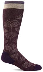 Load image into Gallery viewer, Women&#39;s Full Floral | Moderate Graduated Compression Socks | Wide Calf Fit - Merino Wool Lifestyle Compression - Sockwell
