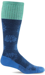 Women's Lotus Lift | Firm Graduated Compression Socks - Merino Wool Lifestyle Compression - Sockwell