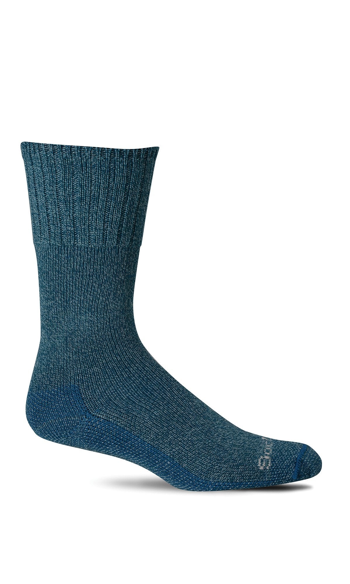 Pamper and protect your feet in Sockwell's Big Easy relaxed fit non-binding diabetic-friendly merino wool socks in vibrant teal