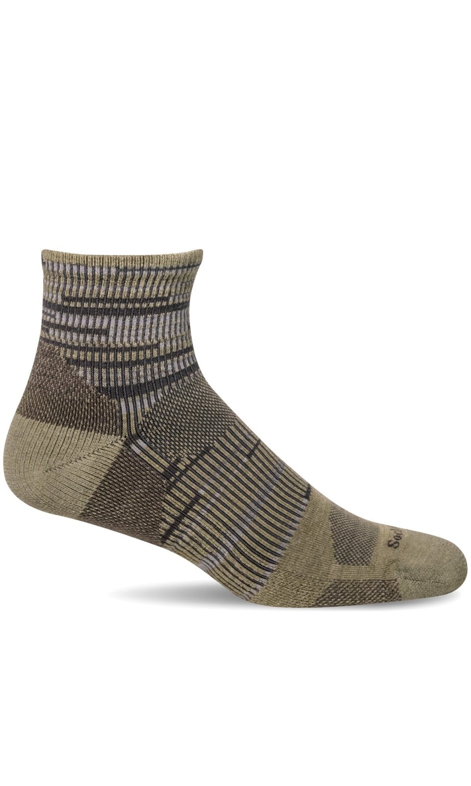 Men's Sprint Quarter | Moderate Compression Socks - Merino Wool Sport Compression - Sockwell