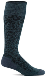 Charger l&#39;image dans la galerie, Women&#39;s Damask | Moderate Graduated Compression Socks - Merino Wool Lifestyle Compression - Sockwell
