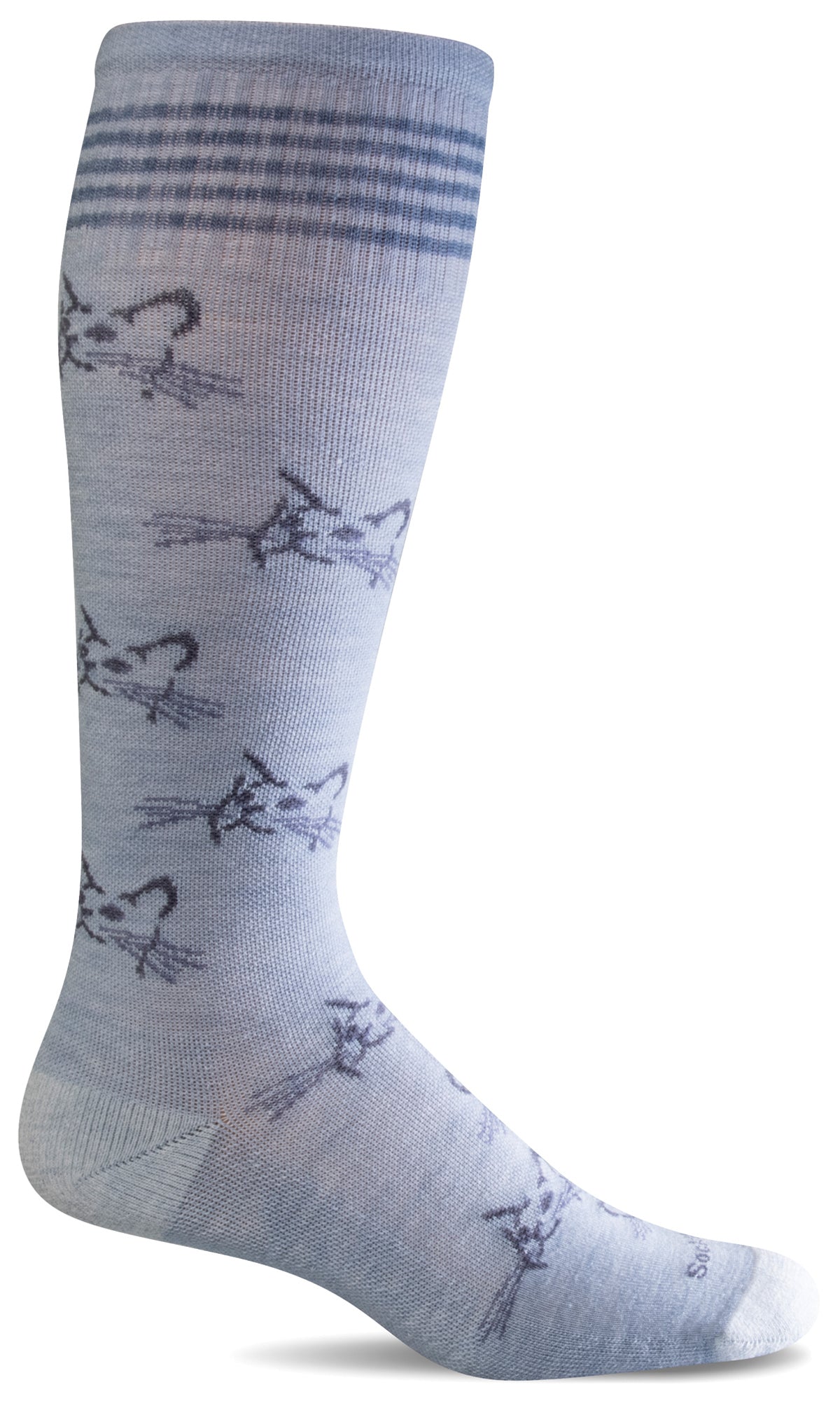 Women's Feline Fancy | Moderate Graduated Compression Socks - Merino Wool Lifestyle Compression - Sockwell