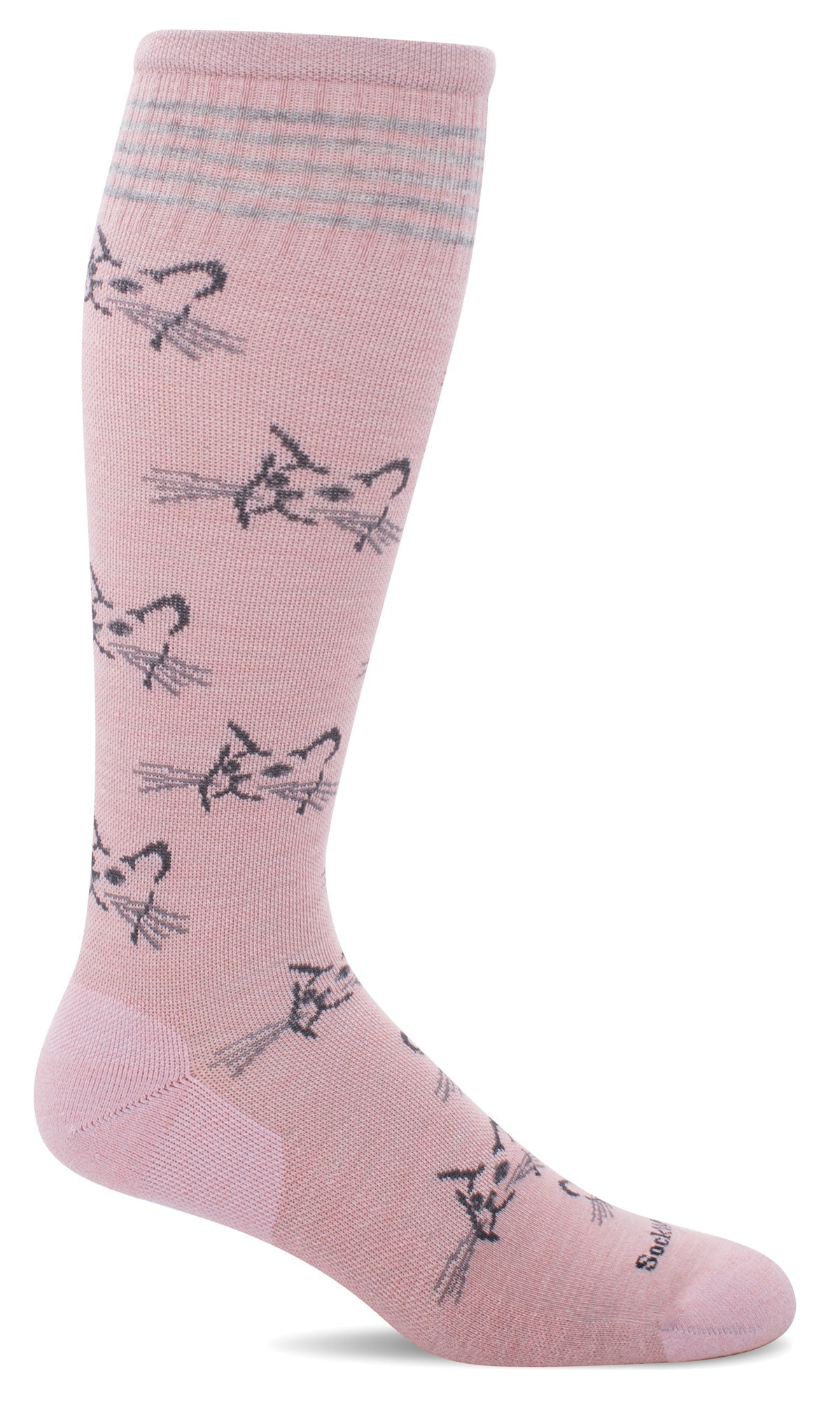 Women's Feline Fancy | Moderate Graduated Compression Socks - Merino Wool Lifestyle Compression - Sockwell