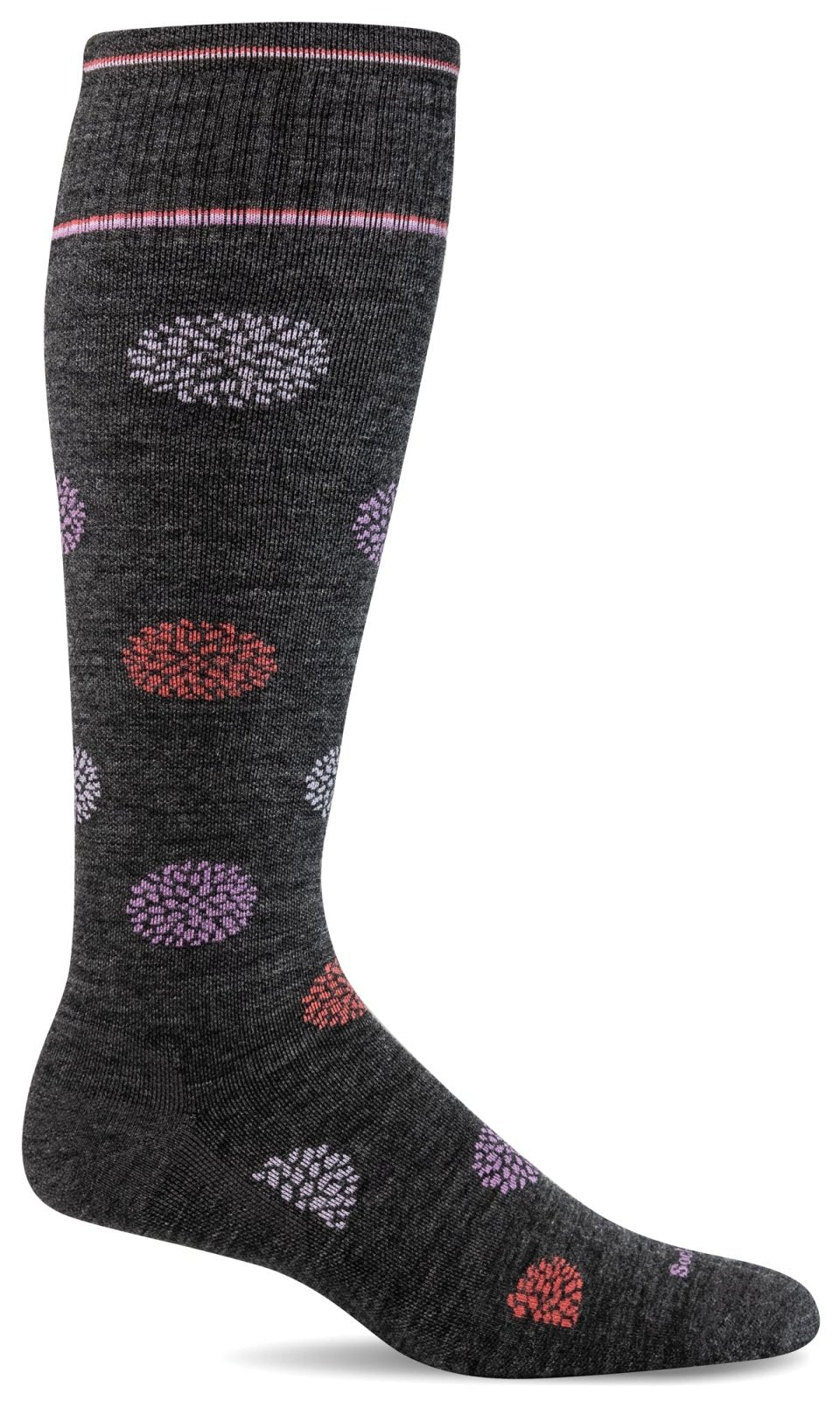 Women's Full Bloom | Moderate Graduated Compression Socks - Merino Wool Lifestyle Compression - Sockwell
