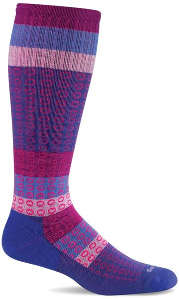 Women's Full Floral, Moderate Graduated Compression Socks