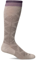 Charger l&#39;image dans la galerie, Women&#39;s Full Floral | Moderate Graduated Compression Socks | Wide Calf Fit - Merino Wool Lifestyle Compression - Sockwell
