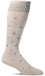 Load image into Gallery viewer, Women&#39;s Full Heart | Moderate Graduated Compression Socks | Wide Calf Fit - Merino Wool Lifestyle Compression - Sockwell
