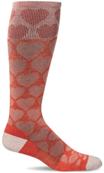 Load image into Gallery viewer, Women&#39;s Heart Throb | Moderate Graduated Compression Socks - Merino Wool Lifestyle Compression - Sockwell
